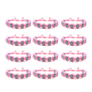 Catholic Town Cartoon Wood 10mm Round Beads Our Lady of Fatima Kids Child Rosary Bracelet ( CTBFKID-PNK )