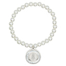Catholic Town Bracelet with Stainless Steel mother of pearl Virgen de la Caridad del Cobre Medal ( Gold & Silver )