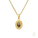 Catholic Town Our Lady of Charity "Virgen de la Caridad del Cobre" Stainless Steel medal with chain (SSPCCP20MCH-G)