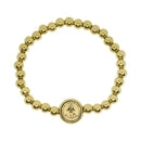 Catholic Town Stainless Steel Virgen de la Caridad del Cobre ( Our Lady of Charity ) Bracelet (SSBCFM-G)