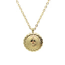 Catholic Virgen de la Caridad del Cobre Religious Stainless-Steel Pendant with Chain (SSPCVM19MDCH-G)