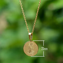 Catholic Town Saint Jude Thaddeus " San Judas Tadeo" Stainless Steel medal with chain (Available in Gold and Silver colors)