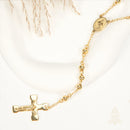 Catholic Town Stainless steel rosary with Our Lady of Charity "Virgen de la Caridad del Cobre" centerpiece 6mm beads and cross crucifix ( SSROSCHD-G )