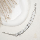 Catholic Town Stainless Steel Religious Bracelet with Saint Benedict coins, 7 Inches + 0.5 Inches extender ( Available in Gold and Silver colors )