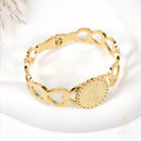 Catholic Town Stainless Steel Saint Jude Thaddeus ( San Judas Tadeo ) Bracelet (Available in Gold and Silver colors)