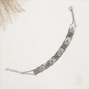 Catholic Town Stainless Steel Religious Bracelet with Our Lady of Charity "Virgen de la Caridad del Cobre" coins, 7 Inches + 0.5 Inches extender ( Available in Gold and Silver colors )