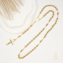 Catholic Town Stainless steel rosary with Our Lady of Charity "Virgen de la Caridad del Cobre" centerpiece 6mm beads and cross crucifix ( SSROSCHD-G )