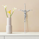 Catholic Town Metal Wall Crucifix – Catholic Cross with Corpus Christi (Gold & Silver)