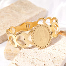 Catholic Town Stainless Steel Saint Jude Thaddeus ( San Judas Tadeo ) Bracelet (Available in Gold and Silver colors)