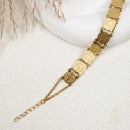 Catholic Town Stainless Steel Religious Bracelet with Saint Benedict coins, 7 Inches + 0.5 Inches extender ( Available in Gold and Silver colors )