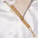 Catholic Town Stainless Steel Religious Bracelet with Saint Benedict coins, 7 Inches + 0.5 Inches extender ( Available in Gold and Silver colors )