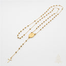 Catholic Town Stainless steel rosary with Our Lady of Charity "Virgen de la Caridad del Cobre" centerpiece and cross crucifix ( SSROSCP-G )