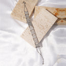 Catholic Town Stainless Steel Religious Bracelet with Our Lady of Charity "Virgen de la Caridad del Cobre" coins, 7 Inches + 0.5 Inches extender ( Available in Gold and Silver colors )