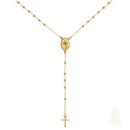 Catholic Town Stainless steel rosary with Our Lady of Charity "Virgen de la Caridad del Cobre" centerpiece and cross crucifix ( SSROSCP-G )