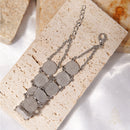 Catholic Town Stainless Steel Religious Bracelet with Our Lady of Charity "Virgen de la Caridad del Cobre" coins, 7 Inches + 0.5 Inches extender ( Available in Gold and Silver colors )