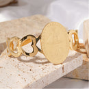 Catholic Town  Stainless Steel Our Lady of Charity ( Virgen de la Caridad del Cobre ) Bracelet (SSBCHEARTD-G)