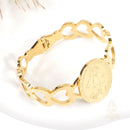 Catholic Town  Stainless Steel Our Lady of Charity ( Virgen de la Caridad del Cobre ) Bracelet (SSBCHEARTD-G)