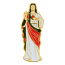 Catholic Town Sacred Heart of Jesus Lapel Pin,  Small Gold Tone with Color (SCP-G)