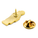 Catholic Town Virgen de las Mercedes Lapel Pin, Small Gold Tone with Color (VMEP-G)