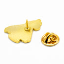 Catholic Town Divine Mercy Lapel Pin "Jesus I Trust in You" Small Gold Tone with Color (DMP-G)