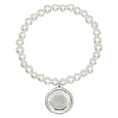 Catholic Town Bracelet with Stainless Steel mother of pearl Virgen de la Caridad del Cobre Medal ( Gold & Silver )