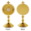 Catholic Town 2.5" Communion Standing Cross Chalice Statue with JHS Emblem & Base Sticker – Gold or Silver