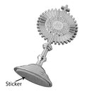 Catholic Town 2.5" Communion Standing Cross Chalice Statue with JHS Emblem & Base Sticker – Gold or Silver