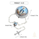 Catholic Town Our Lady of the Miraculous Medal Rosary with Metal Keepsake Box – Blue or White