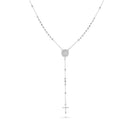 Catholic Town St. Benedict Stainless Steel Rosary Necklace — Available in Gold or Silver