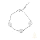 Catholic Town Stainless steel Adjustable Bracelet with 3 medals ( St Benedict , Our Lady of Charity and Sacred Heart of Jesus medals )