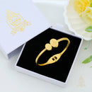 Catholic Town Bangle-style religious bracelet with Miraculous Medal (Available in Gold and Silver colors)