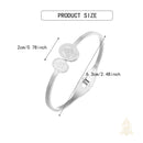 Catholic Town Bangle-style religious bracelet with Miraculous Medal (Available in Gold and Silver colors)