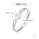 Catholic Town Faith Clover Bracelet with Cross and Mother of Pearl – Stainless Steel (Gold / Silver)