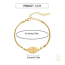 Catholic Town Miraculous Medal Gold-Tone Stainless Steel Adjustable Bracelet