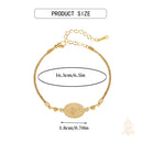 Catholic Town Our Lady of Charity Gold-Tone Stainless Steel Adjustable Bracelet