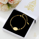 Catholic Town Our Lady of Charity Gold-Tone Stainless Steel Adjustable Bracelet