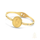 Catholic Town Stainless Steel Open Cuff Bracelet – Our Lady of Guadalupe Image (Available in Gold & Silver)
