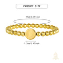 Catholic Town Saint Jude Thaddeus stainless steel Bracelet with 6mm stainless steel beads ( CTSSBSJFM-G )