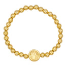 Catholic Town Saint Jude Thaddeus stainless steel Bracelet with 6mm stainless steel beads ( CTSSBSJFM-G )