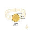 Catholic Town Stainless Steel Religious Bracelet with St Michael medal (Available in Gold & Silver)
