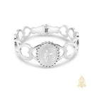 Catholic Town Stainless Steel Religious Bracelet with St Michael medal (Available in Gold & Silver)