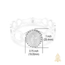 Catholic Town Stainless Steel Religious Bracelet with St Michael medal (Available in Gold & Silver)