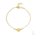 Catholic Town Minimalist Saint Benedict Medal Bracelet in Stainless Steel – Adjustable Catholic Bracelet (Gold & Silver)