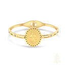 Catholic Town Stainless Steel Open Cuff Bracelet – Our Lady of Charity "Virgen de la Caridad del Cobre" medal (Available in Gold & Silver)