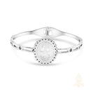 Catholic Town Stainless Steel Open Cuff Bracelet – Our Lady of Charity "Virgen de la Caridad del Cobre" medal (Available in Gold & Silver)