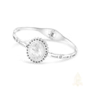 Catholic Town Stainless Steel Open Cuff Bracelet – Our Lady of Charity "Virgen de la Caridad del Cobre" medal (Available in Gold & Silver)