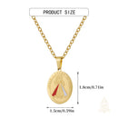 Catholic Town Divine Mercy " JESUS I TRUST IN YOU" religious oval medal with chain ( Available in Gold and Silver colors )