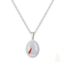 Catholic Town Divine Mercy " JESUS I TRUST IN YOU" religious oval medal with chain ( Available in Gold and Silver colors )