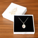 Catholic Town Divine Mercy " JESUS I TRUST IN YOU" religious oval medal with chain ( Available in Gold and Silver colors )