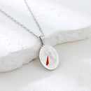 Catholic Town Divine Mercy " JESUS I TRUST IN YOU" religious oval medal with chain ( Available in Gold and Silver colors )